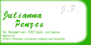 julianna penzes business card